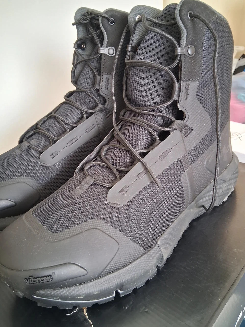 Under Armour Men's US SIZE 13 Black Tactical Lace-Up Boots NEW WITH BOX